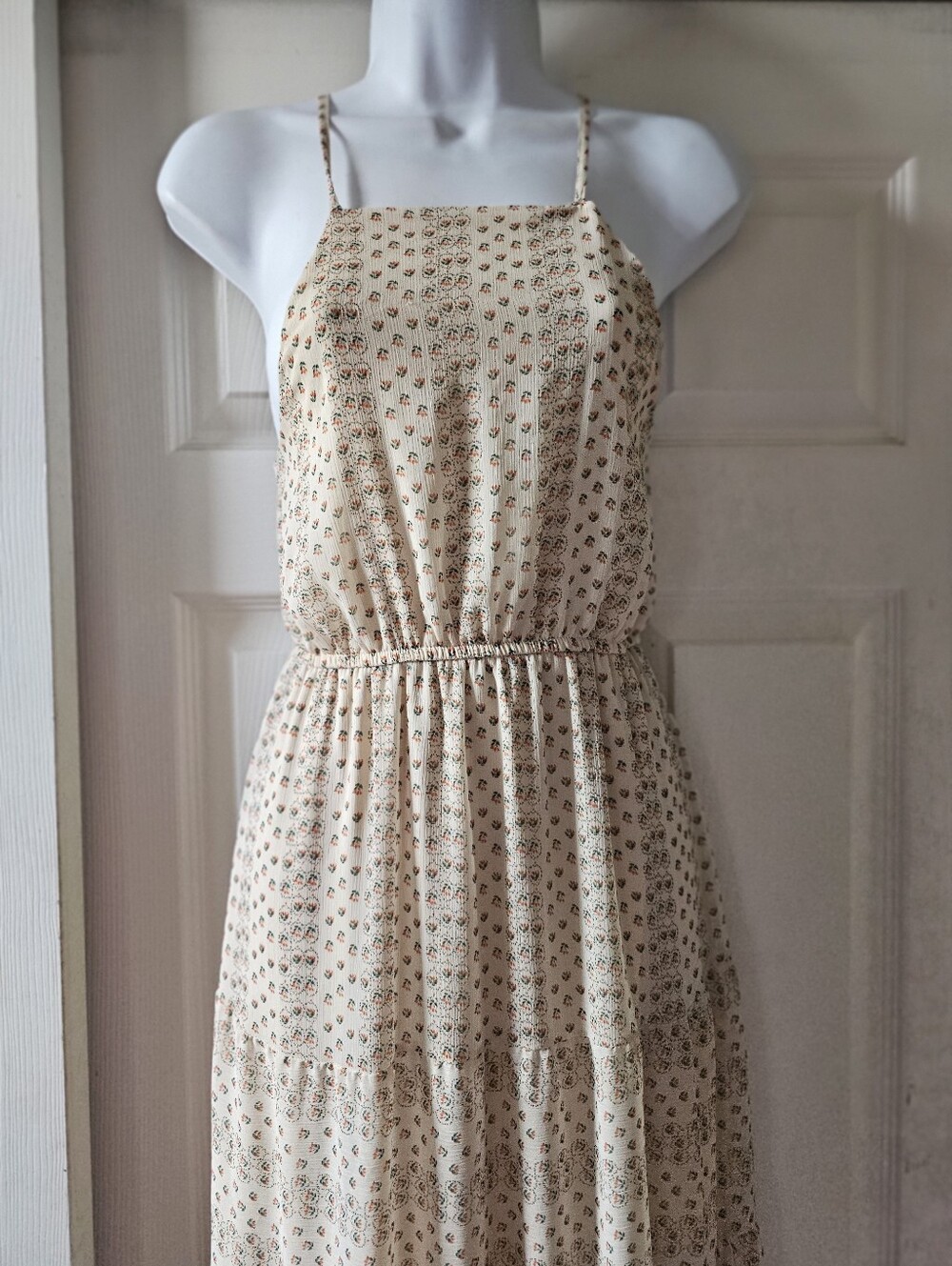 Riley & James Romantic Cottagecore Floral Tiered Maxi Dress | Size Small - Picture 3 of 16